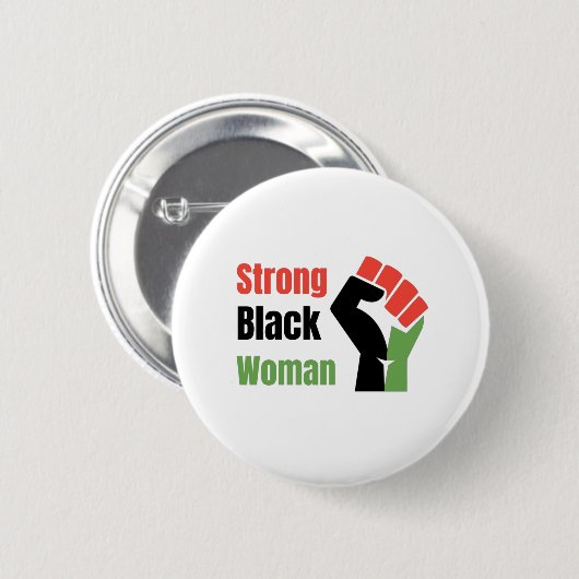 Strong Black Woman Button (Vorne & Hinten)