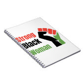 Strong Black Woman Notizblock (Rechte Seite)