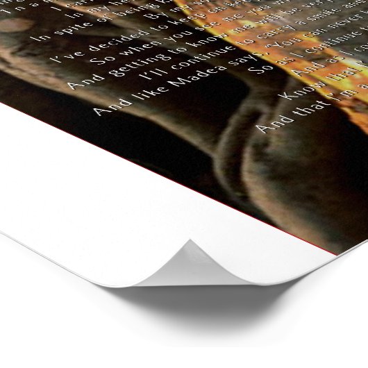 Strong Black Woman Poster (Ecke)