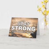 Strong bleibe - Support Karte (Gelbe Blume)