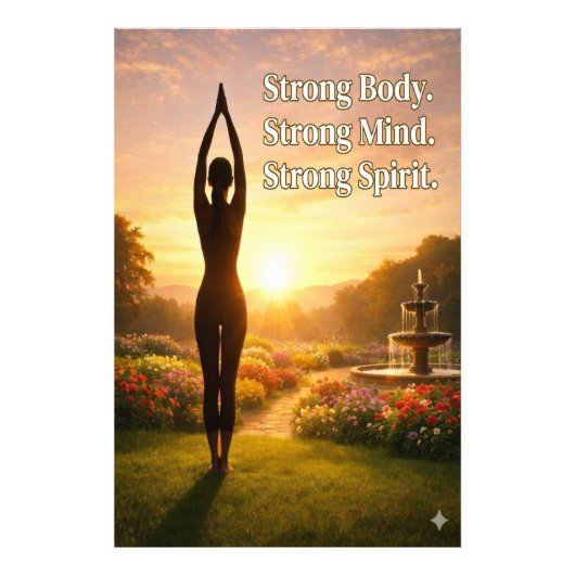 Strong Body. Strong Mind. Strong Spirit. Fotodruck (Vorne)