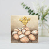 Strong Chick Card Dankeskarte (Stehend Vorderseite)