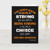 Strong/Choice 2...RSD/CRPS Karte (Gelbe Blume)