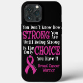 Strong/Choice.. Brustkrebs Case-Mate iPhone Hülle (Rückseite)