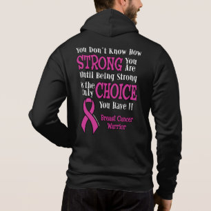 Strong/Choice.. Brustkrebs Hoodie