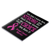 Strong/Choice.. Brustkrebs Notizblock (Linke Seite)