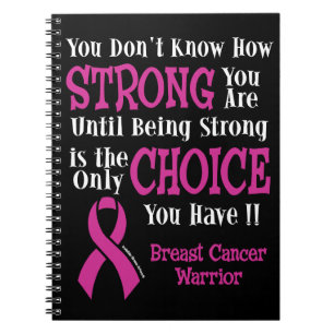 Strong/Choice.. Brustkrebs Notizblock