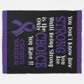 Strong/Choice.. Crohns Fleece Blanket (Vorderseite (Horizontal))