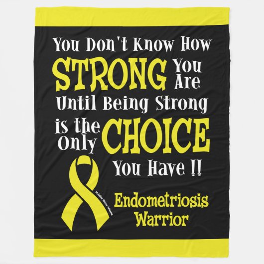 Strong/Choice.. Endometriose Fleecedecke (Vorderseite)