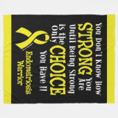 Strong/Choice.. Endometriose Fleecedecke (Vorderseite (Horizontal))