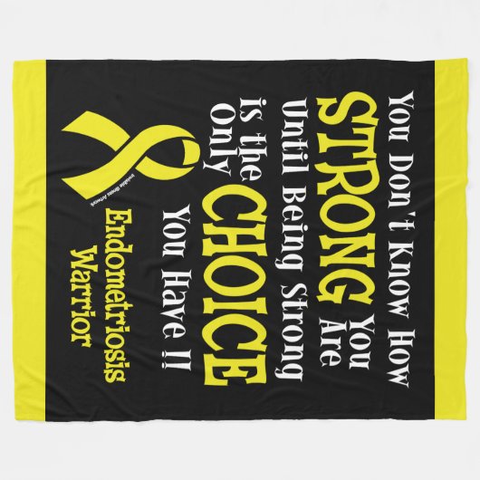 Strong/Choice.. Endometriose Fleecedecke (Vorderseite (Horizontal))