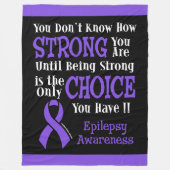 Strong/Choice.. Epilepsy Fleecedecke (Vorderseite)