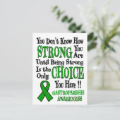 Strong/Choice.. Gastroparesis Postkarte (Stehend Vorderseite)
