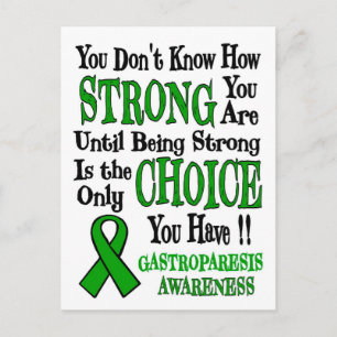 Strong/Choice.. Gastroparesis Postkarte