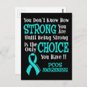 Strong/Choice...PCOS Postkarte (Vorne/Hinten)