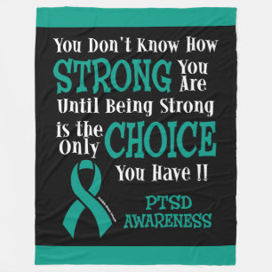 Strong/Choice...PTSD Fleecedecke