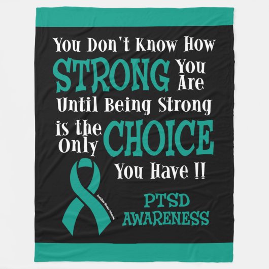 Strong/Choice...PTSD Fleecedecke (Vorderseite)