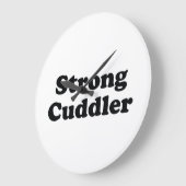 Strong Cuddler Große Wanduhr (Winkel)