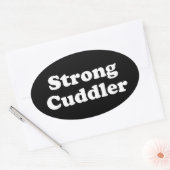 Strong Cuddler Ovaler Aufkleber (Umschlag)