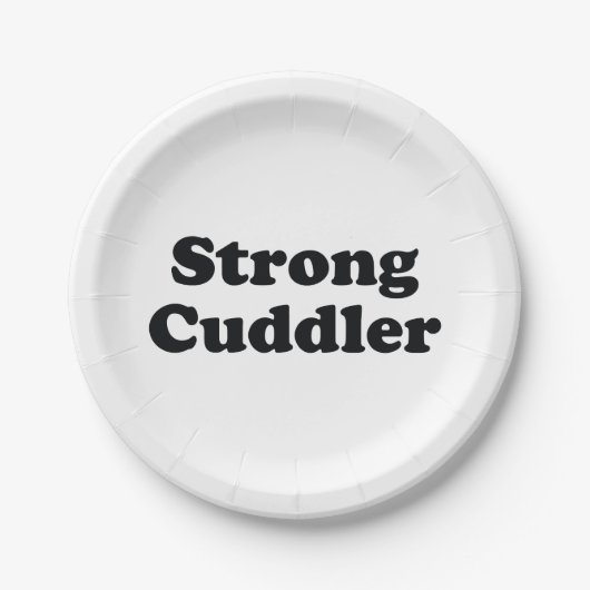 Strong Cuddler Pappteller (Vorderseite)