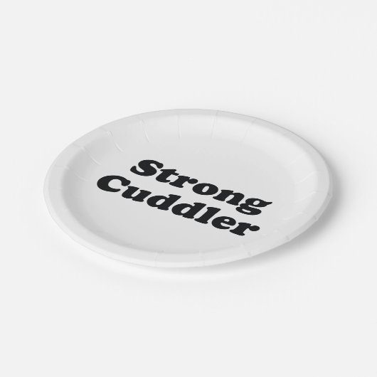 Strong Cuddler Pappteller (Schrägansicht)