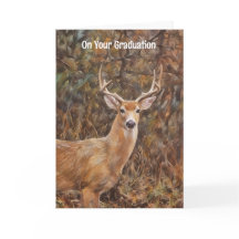 Strong Deer Buck Abschluss Card Anyone