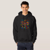 Strong Dinosaur Autismsaurus Rex Autism Awareness Hoodie (Vorne ganz)