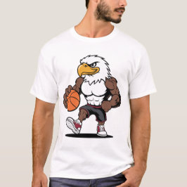 Strong Eagle Basketball Mascot Logo Design Vector T-Shirt