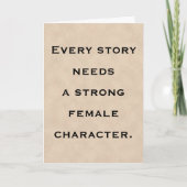 Strong Female Character Role Model Mother's Day Karte (Vorderseite)