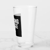 Strong Female Lead Feminist Empowerment Quote Logo Glas (Links)