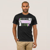 Strong Female Lead Feminist Empowerment Quote Logo T-Shirt (Vorne ganz)