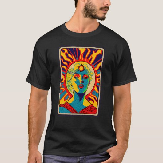 Strong Female Tarot Style Warrior Strong Independe T-Shirt (Vorderseite)