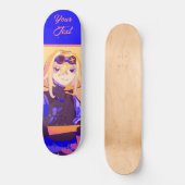 Strong girl Anime Skateboard (Vorderseite)