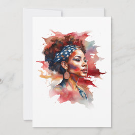 Strong Girl Black History Strong African Einladung