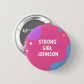 Strong Girl Johnson Button (Vorne & Hinten)