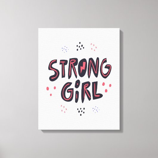 Strong Girl Leinwanddruck (Vorderseite)
