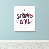 Strong Girl Leinwanddruck (Insitu (Holzboden))