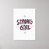 Strong Girl Leinwanddruck (Vorderseite)