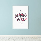 Strong Girl Leinwanddruck (Insitu (Holzboden))