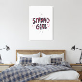 Strong Girl Leinwanddruck (Insitu (Schlafzimmer))