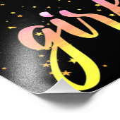 Strong Girl Pastel Star Fotodruck (Ecke)