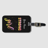Strong Girl Pastel Star Gepäckanhänger (Vorderseite (Horizontal))