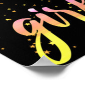 Strong Girl Pastel Star Poster (Ecke)