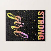 Strong Girl Pastel Star Puzzle (Horizontal)