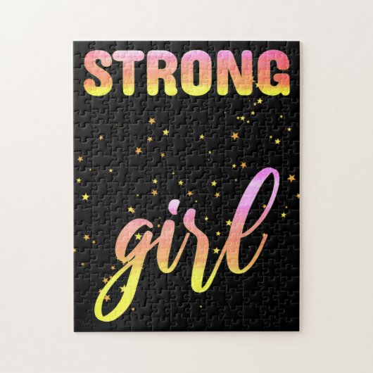 Strong Girl Pastel Star Puzzle (Vertikal)