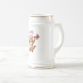 Strong Gym Cat Mom Beer Stein – Mother’s Day Gift Bierglas (VorderseiteRechts)