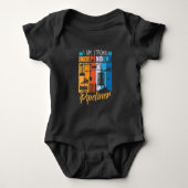 Strong Independent Pipeliner Funny Pipefitter Baby Strampler (Vorderseite)