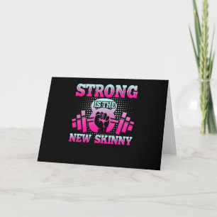 Strong Is The New Skinny Workout Quotes Karte