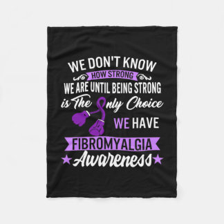 Strong is the only Choice Fibromyalgie Awareness 1 Fleecedecke