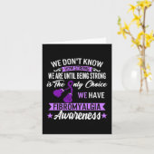 Strong is the only Choice Fibromyalgie Awareness 1 Karte (Gelbe Blume)